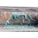 Bronze dog sculpture in the style of Giacometti